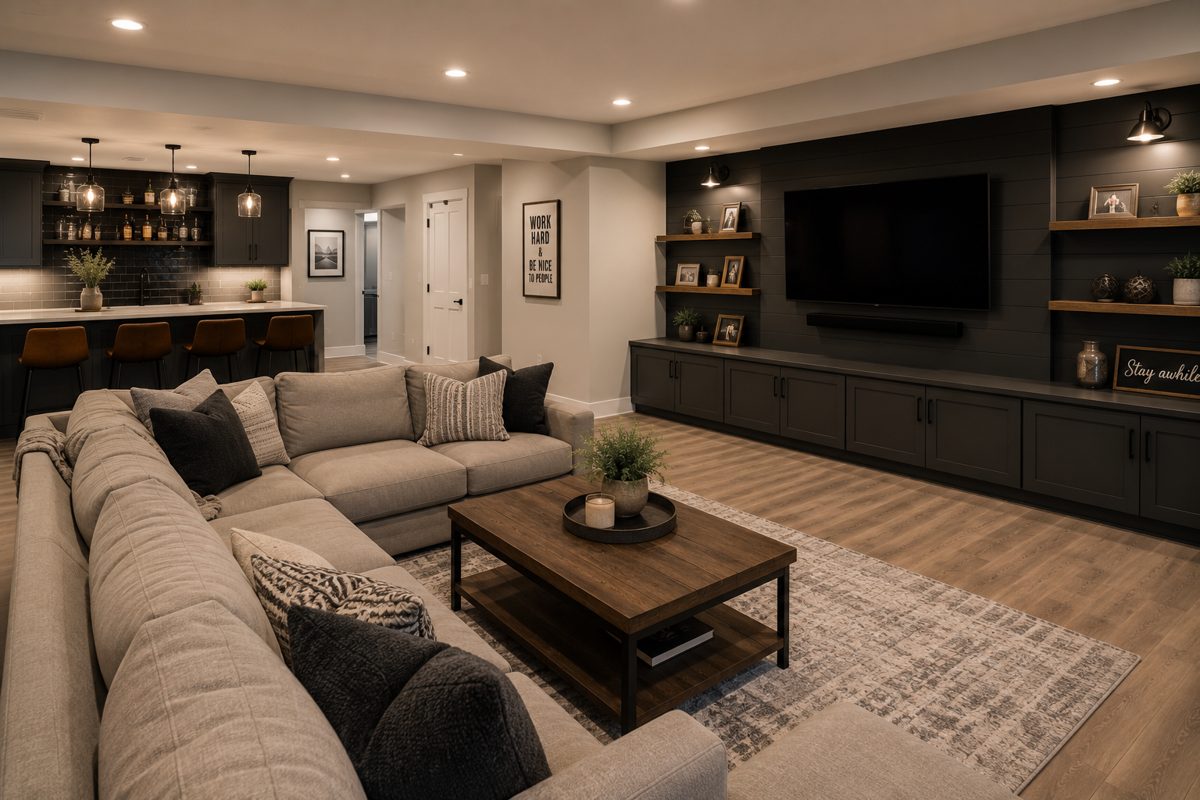 Finished basement